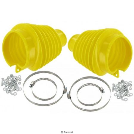 Aandrijfashoes Copolymer deelbaar geel (per paar) alle luchtgekoelde voertuigen met pendelas