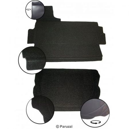 afbeelding Koffer tapijt inclusief karton 2 delig (zwart). Kever 1303