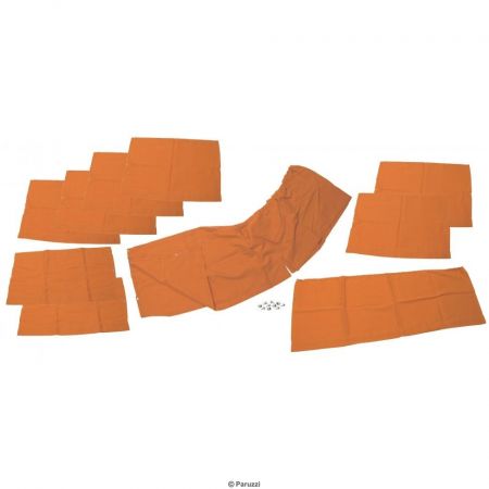 afbeelding Gordijnen set 10 delig oranje. Bus Westfalia 8/74 t/m 7/79