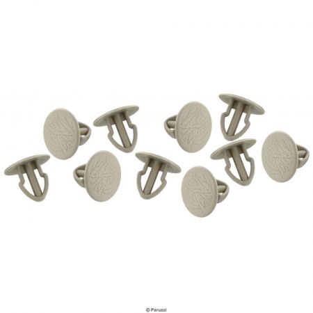 afbeelding Bekledingspaneel clips licht beige (10 stuks) T25/T3 Bus