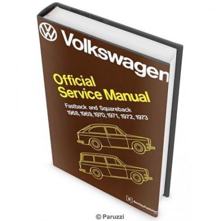 Boek: VW Official Service Manual Type 3 Fastback+Squareback 1968 tot en met 1973 (English)