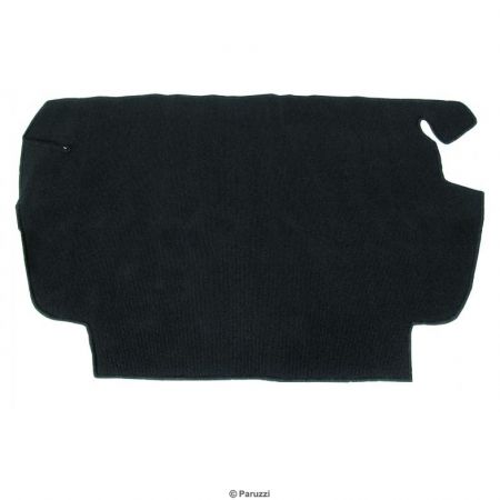 afbeelding Geribbeld bouclé koffer tapijt uit één stuk zwart. Kever 8.1960 t/m 7.1967