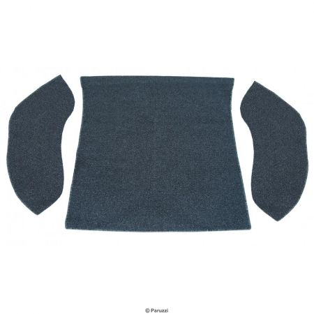 Bouclé kattebak tapijtset 3-delig gemeleerd grijs Kever sedan 1958 (VIN 2 154 170) t/m 7/1964