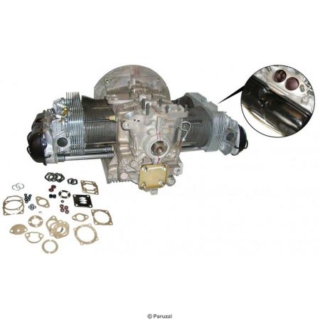 Revisie motor met gereviseerd carter (inclusief statiegeld oude inruil) Type 1 motor 1600 cc (AD/AJ) dubbelpoorts