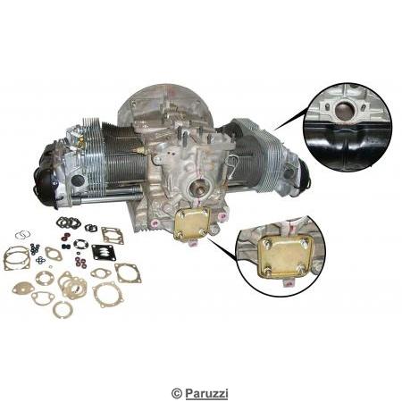 Revisie motor met nieuw carter (inclusief statiegeld oude inruil) Type 1 motor 1600 cc (B) enkelpoort
