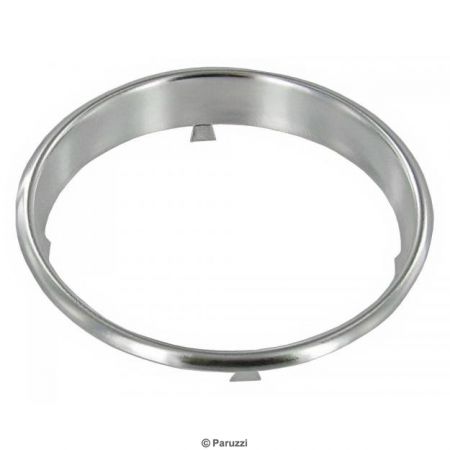 afbeelding Snelheidsmeter ring gepolijst aluminium. Kever 1200-1300-1500-1302 8.1957 en later. Karmann Ghia t/m 7.1966