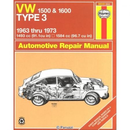 afbeelding Boek: Automotive Repair Manual. Type 3 1500 & 1600 (English)