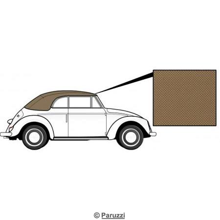 Cabriolet kap vinyl tan. Kever 66 (ch 157 250 033) t/m 7/72 (inclusief 1302)