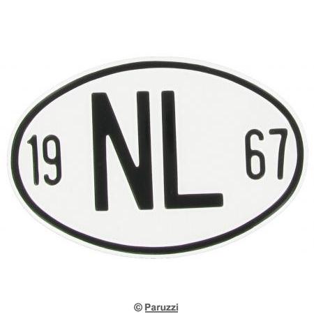 afbeelding Nationaliteits plaatje. NL 1967