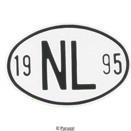 afbeelding Nationaliteits plaatje. NL 1995