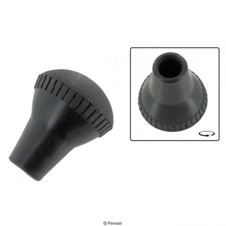 Versnellingspook knop standaard (12 mm) zwart. Type 3